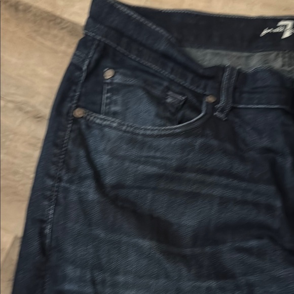 7 For All Mankind Dark Blue Wash Jeans